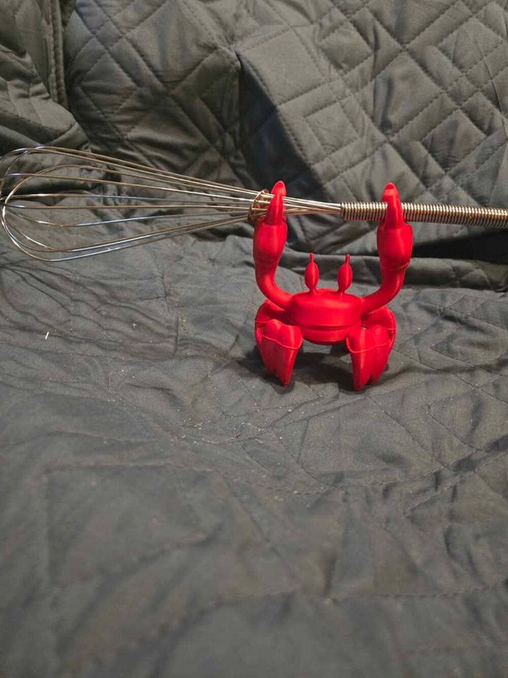 3D Printed Red Crab Pen and Utensil Holder